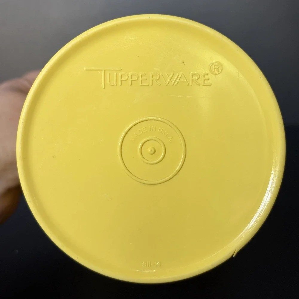 Vintage Tupperware Nesting Canister Yellow 6